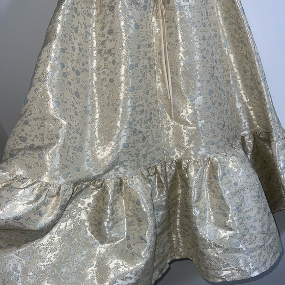 V. Chapman Virginia Tiered Strapless Corset Midi Dress bridal size 4 - Picture 12 of 16